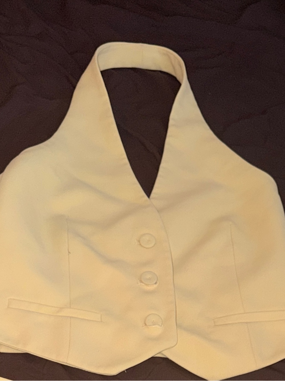 Yellow Halter Vest Jacket - Women